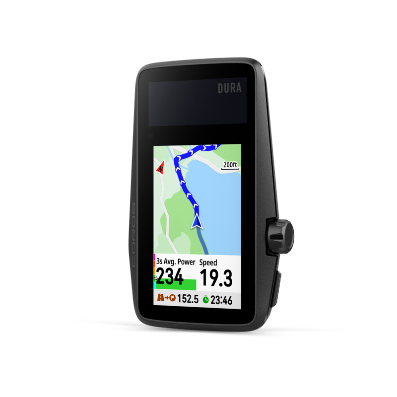 Coros Dura Solar GPS Bike Computer in Black