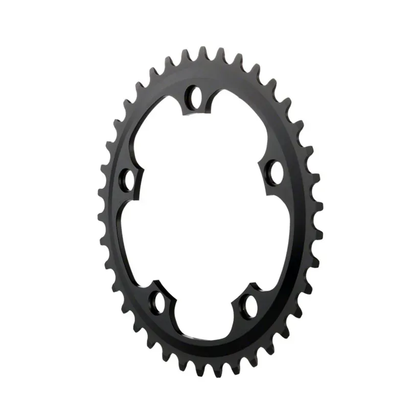 Dimension 5-arm 110-bcd 5-9-speed MTB Middle Chainring in Black-2