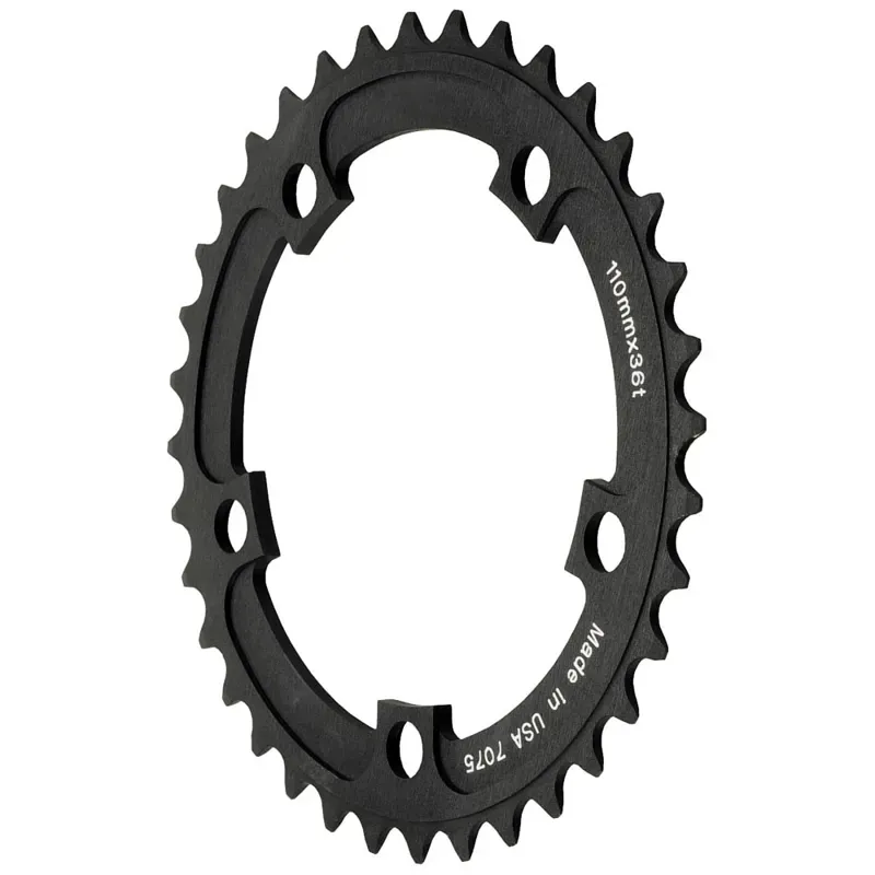 Dimension 5-arm 110-bcd 5-9-speed MTB Middle Chainring in Black-1