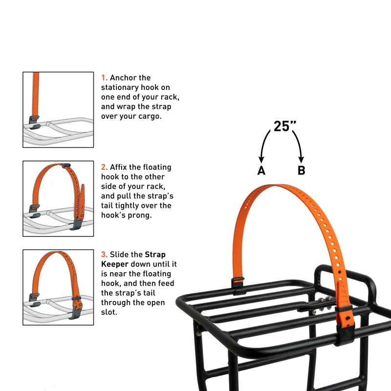 Voile Straps Rack Strap 13mm 25 inch Orange-1