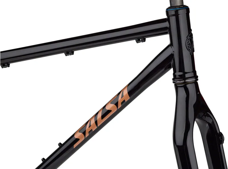 Salsa Fargo Frameset Steel 2024 Ex Display Large only Black -4