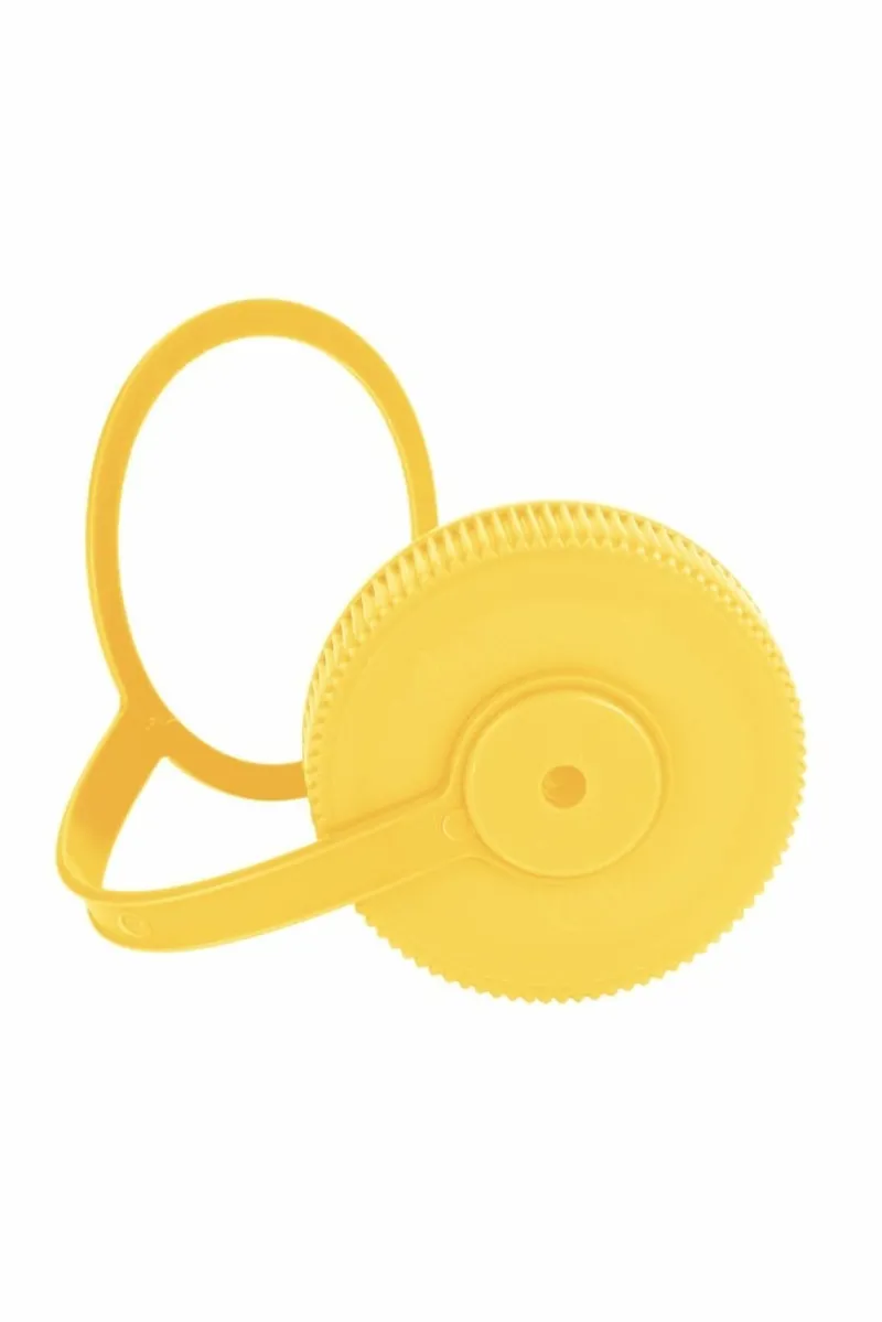 Nalgene 63mm Wide Mouth Loop Top Cap - Yellow