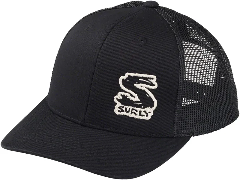 Surly Logo Snap Back Hat One Size Black