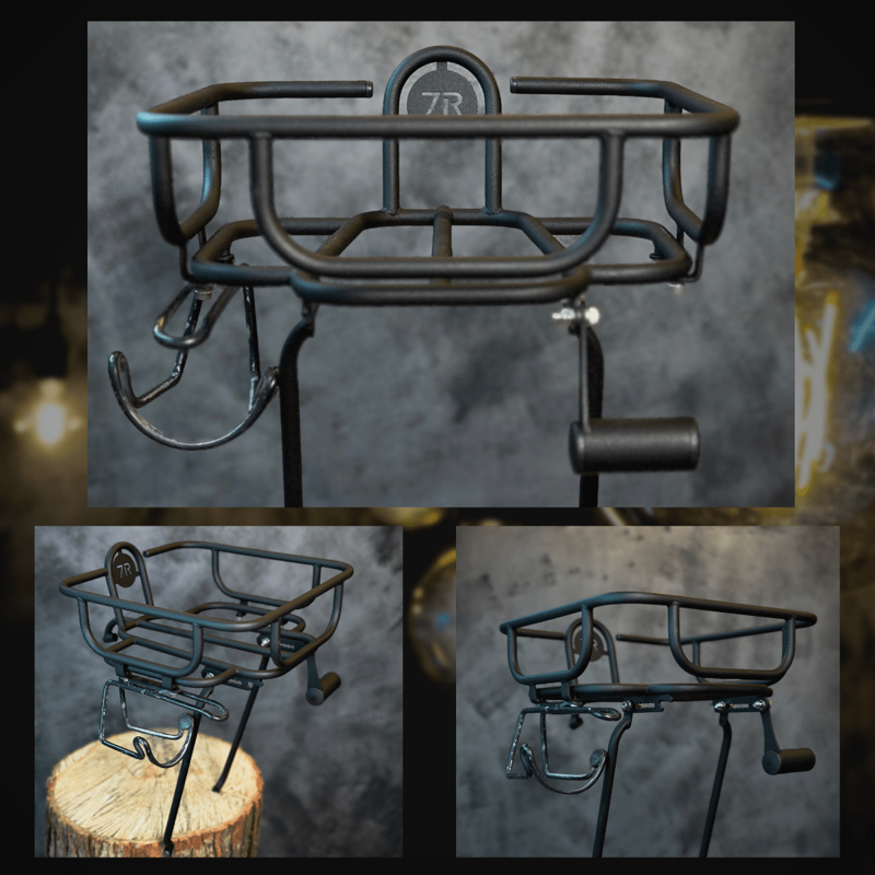 7 Roads Lunch Box basket bag - Black-3