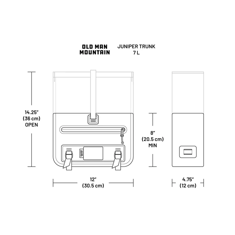 Old Man Mountain Juniper Trunk Bag in Black-1