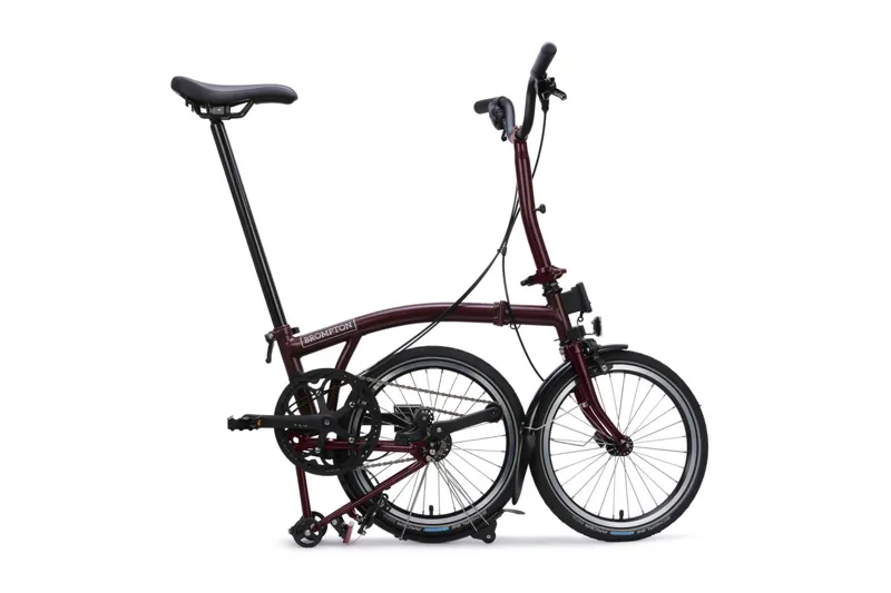 Brompton C Line 4 speed Red Plum-2
