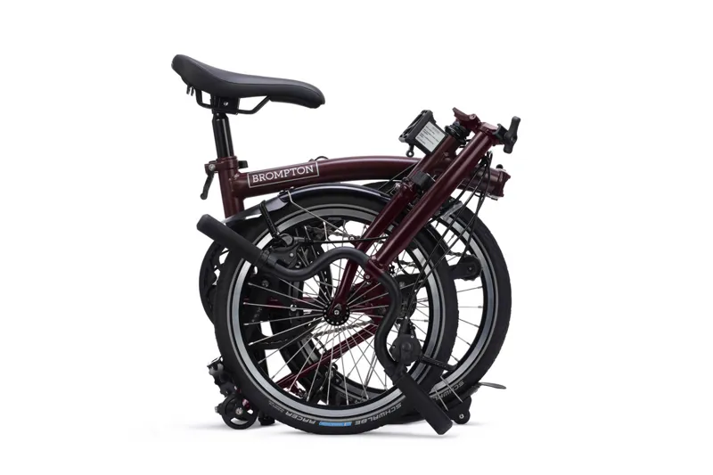 Brompton C Line 4 speed Red Plum-1