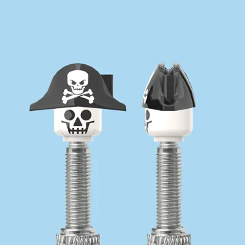 Brick Caps presta pirate Valve Caps Pair	