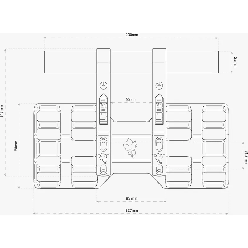  Miss Grape ILCOSO Bar Mount System one size Black -3