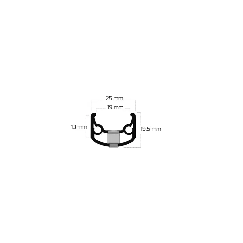 Ryde Sputnik 700c Rim Black 36h-1