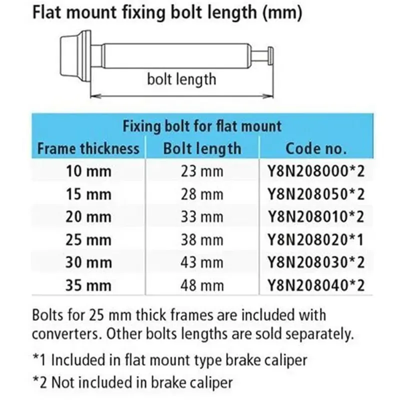 SPRE Flat MT Calliper Bolt C - suitable for Salsa Cutthroat / Fargo-1